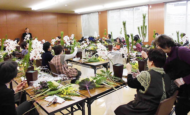 女性会 生け花