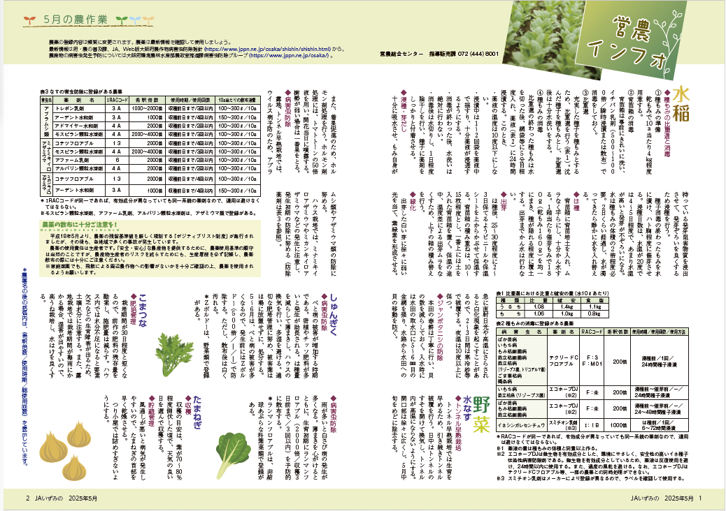 5月の農作業